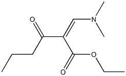 2-[(Z)-Dimethylaminomethylene]-3-oxohexanoic acid ethyl ester 구조식 이미지
