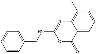 2-Benzylamino-8-methyl-4H-3,1-benzoxazin-4-one 구조식 이미지