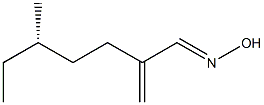 [S,(+)]-5-Methyl-2-methyleneheptanaloxime Structure