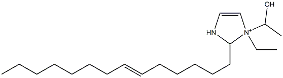 1-Ethyl-1-(1-hydroxyethyl)-2-(6-tetradecenyl)-4-imidazoline-1-ium 구조식 이미지