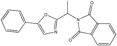 2-[1-(5-Phenyloxazol-2-yl)ethyl]-2H-isoindole-1,3-dione 구조식 이미지