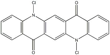 5,12-Dichloro-5,12-dihydroquino[2,3-b]acridine-7,14-dione 구조식 이미지