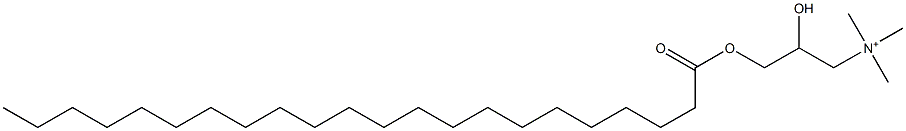 2-Hydroxy-N,N,N-trimethyl-3-[(1-oxodocosyl)oxy]-1-propanaminium Structure