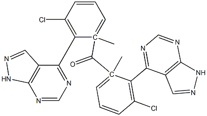 1-Methyl-1H-pyrazolo[3,4-d]pyrimidin-4-yl(3-chlorophenyl) ketone 구조식 이미지