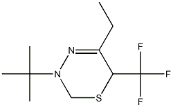 3,6-Dihydro-3-(tert-butyl)-5-ethyl-6-trifluoromethyl-2H-1,3,4-thiadiazine Structure