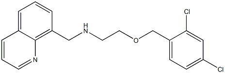 N-[2-(2,4-Dichlorobenzyloxy)ethyl]-8-quinolinylmethanamine 구조식 이미지