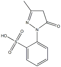 2-(3-Methyl-5-oxo-2-pyrazolin-1-yl)benzenesulfonic acid Structure