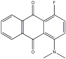 1-Fluoro-4-dimethylamino-9,10-anthraquinone 구조식 이미지