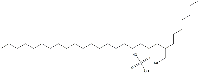 Sulfuric acid 2-heptyldocosyl=sodium salt Structure