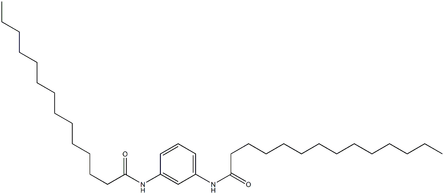 N,N'-Bis(1-oxotetradecyl)-m-phenylenediamine 구조식 이미지