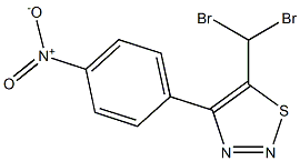 4-(4-Nitrophenyl)-5-dibromomethyl-1,2,3-thiadiazole Structure