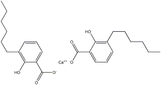 Bis(3-hexyl-2-hydroxybenzoic acid)calcium salt 구조식 이미지