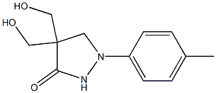 4,4-Bis(hydroxymethyl)-1-(4-methylphenyl)pyrazolidin-3-one Structure