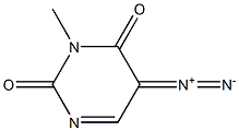 5-Diazo-3-methylpyrimidine-2,4(3H,5H)-dione Structure