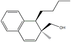 (1R,2S)-1-Butyl-2-methyl-1,2-dihydronaphthalene-2-methanol 구조식 이미지