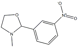 3-Methyl-2-(m-nitrophenyl)oxazolidine 구조식 이미지