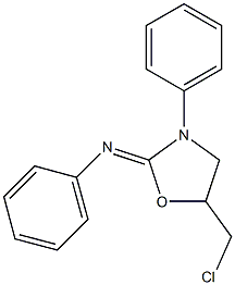 5-(Chloromethyl)-N,3-diphenyloxazolidin-2-imine 구조식 이미지