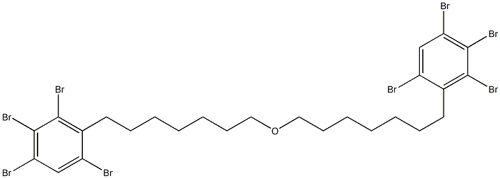 2,4,5,6-Tetrabromophenylheptyl ether 구조식 이미지