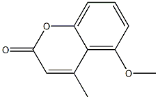 5-Methoxy-4-methyl-2H-1-benzopyran-2-one 구조식 이미지