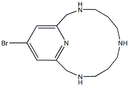 15-Bromo-3,7,11,17-tetraazabicyclo[11.3.1]heptadeca-1(17),13,15-triene 구조식 이미지