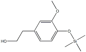 2-[3-Methoxy-4-(trimethylsiloxy)phenyl]ethanol 구조식 이미지