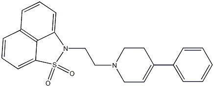 2-[2-[(1,2,3,6-Tetrahydro-4-phenylpyridin)-1-yl]ethyl]-2H-naphth[1,8-cd]isothiazole 1,1-dioxide Structure