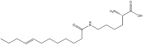 N6-(8-Dodecenoyl)lysine Structure