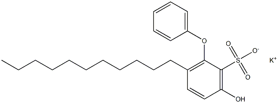 3-Hydroxy-6-undecyl[oxybisbenzene]-2-sulfonic acid potassium salt 구조식 이미지