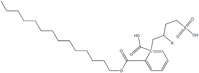 Phthalic acid 1-tetradecyl 2-(2-potassiosulfobutyl) ester 구조식 이미지