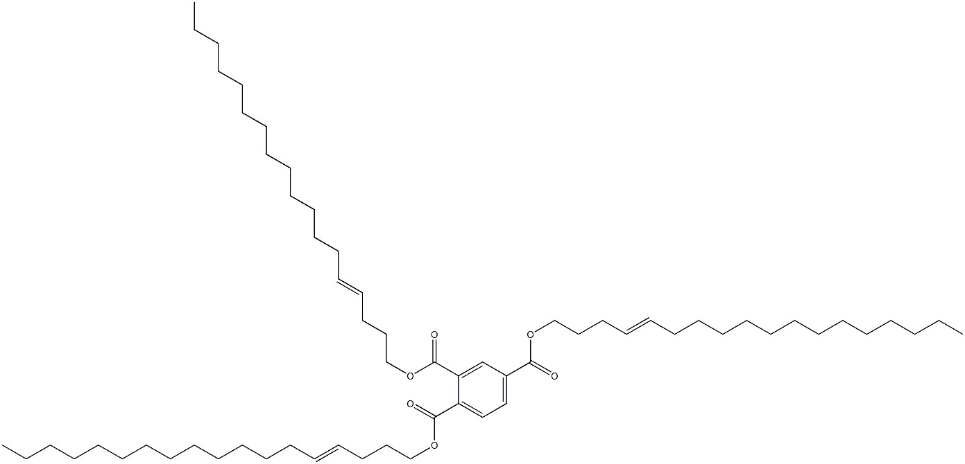 1,2,4-Benzenetricarboxylic acid tri(4-octadecenyl) ester 구조식 이미지