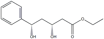 (3R,5S)-3,5-Dihydroxy-5-phenylpentanoic acid ethyl ester Structure