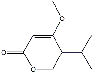 5,6-Dihydro-5-isopropyl-4-methoxy-2H-pyran-2-one Structure