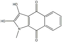 2,3-Dihydroxy-1-methyl-1H-benz[f]indole-4,9-dione Structure