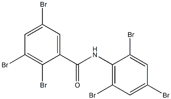 N-(2,4,6-Tribromophenyl)-2,3,5-tribromobenzamide 구조식 이미지