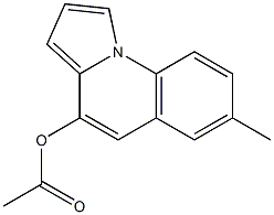 Acetic acid 7-methylpyrrolo[1,2-a]quinolin-4-yl ester Structure