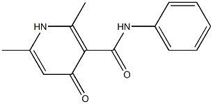 1,4-Dihydro-2,6-dimethyl-N-phenyl-4-oxopyridine-3-carboxamide 구조식 이미지