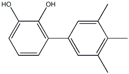 3-(3,4,5-Trimethylphenyl)benzene-1,2-diol 구조식 이미지