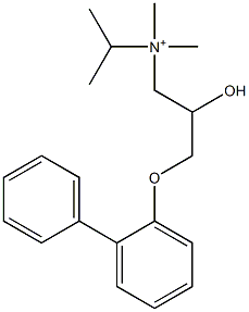 N,N-Dimethyl-N-isopropyl-3-[(1,1'-biphenyl)-2-yloxy]-2-hydroxy-1-propanaminium Structure