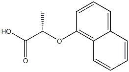 [S,(+)]-2-(1-Naphtyloxy)propionic acid 구조식 이미지