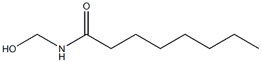 N-Hydroxymethyloctanamide 구조식 이미지