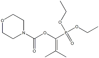 1-(Morpholinocarbonyloxy)-2-methyl-1-propenylphosphonic acid diethyl ester Structure