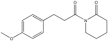 1-[3-(4-Methoxyphenyl)propionyl]piperidin-2-one 구조식 이미지