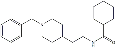 N-[2-(1-Benzyl-4-piperidinyl)ethyl]cyclohexanecarboxamide 구조식 이미지