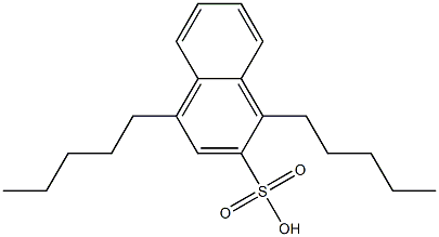 1,4-Dipentyl-2-naphthalenesulfonic acid Structure