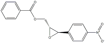 (2R,3R)-1-Benzoyloxy-2,3-epoxy-3-(4-nitrophenyl)propane 구조식 이미지