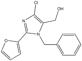 1-Benzyl-2-(2-furyl)-4-chloro-5-hydroxymethyl-1H-imidazole 구조식 이미지