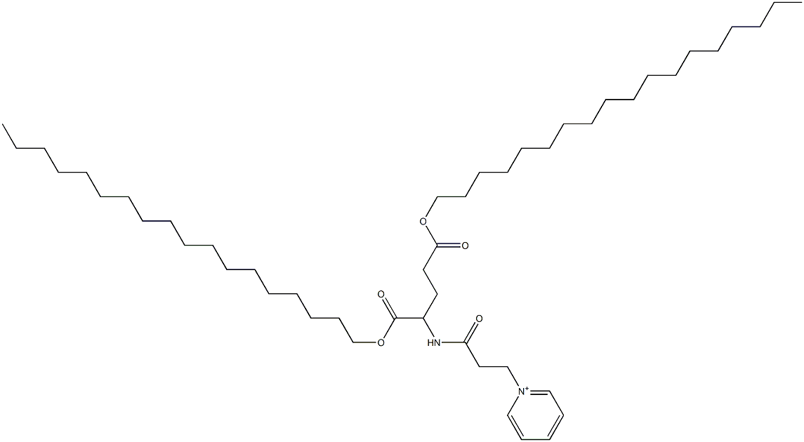 1-[3-[[1-[(Octadecyloxy)carbonyl]-4-(octadecyloxy)-4-oxobutyl]amino]-3-oxopropyl]pyridinium Structure