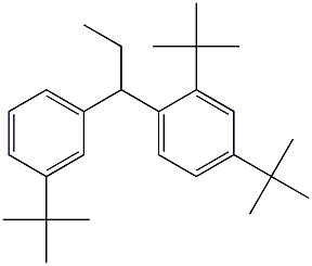 1-(2,4-Di-tert-butylphenyl)-1-(3-tert-butylphenyl)propane Structure