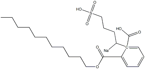 Phthalic acid 1-undecyl 2-(1-sodiosulfobutyl) ester 구조식 이미지