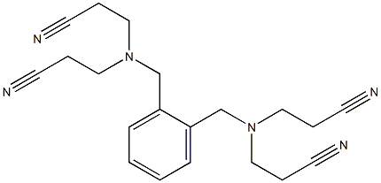 N,N,N',N'-Tetra(2-cyanoethyl)xylylenediamine 구조식 이미지